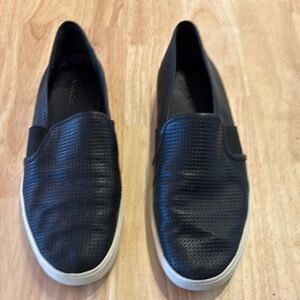 Vince Black Slip-On Sneakers
